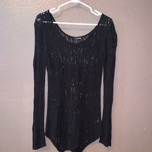 Black Sweater Cover-Up